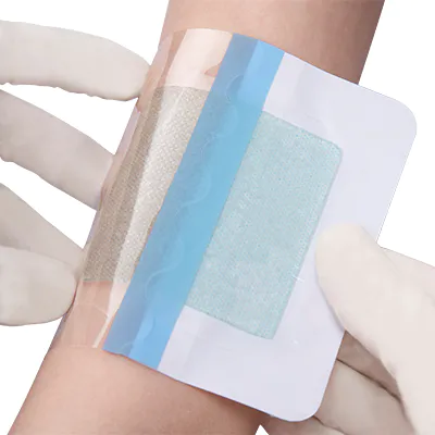 China Wound Care Adhesive Hydrogel Dressing for Burns 10*10cm Ultra Thin Hydrogel Blue Dressing Customized-Huawei
