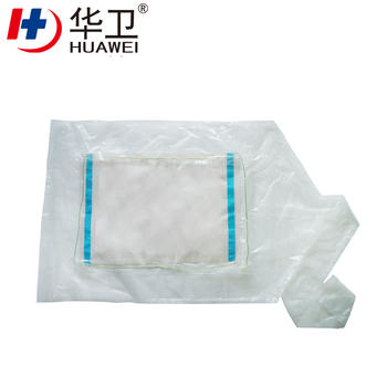 PU Adhesive Incise Dressing Drape With Four Side Connection Wastage Collection Bag