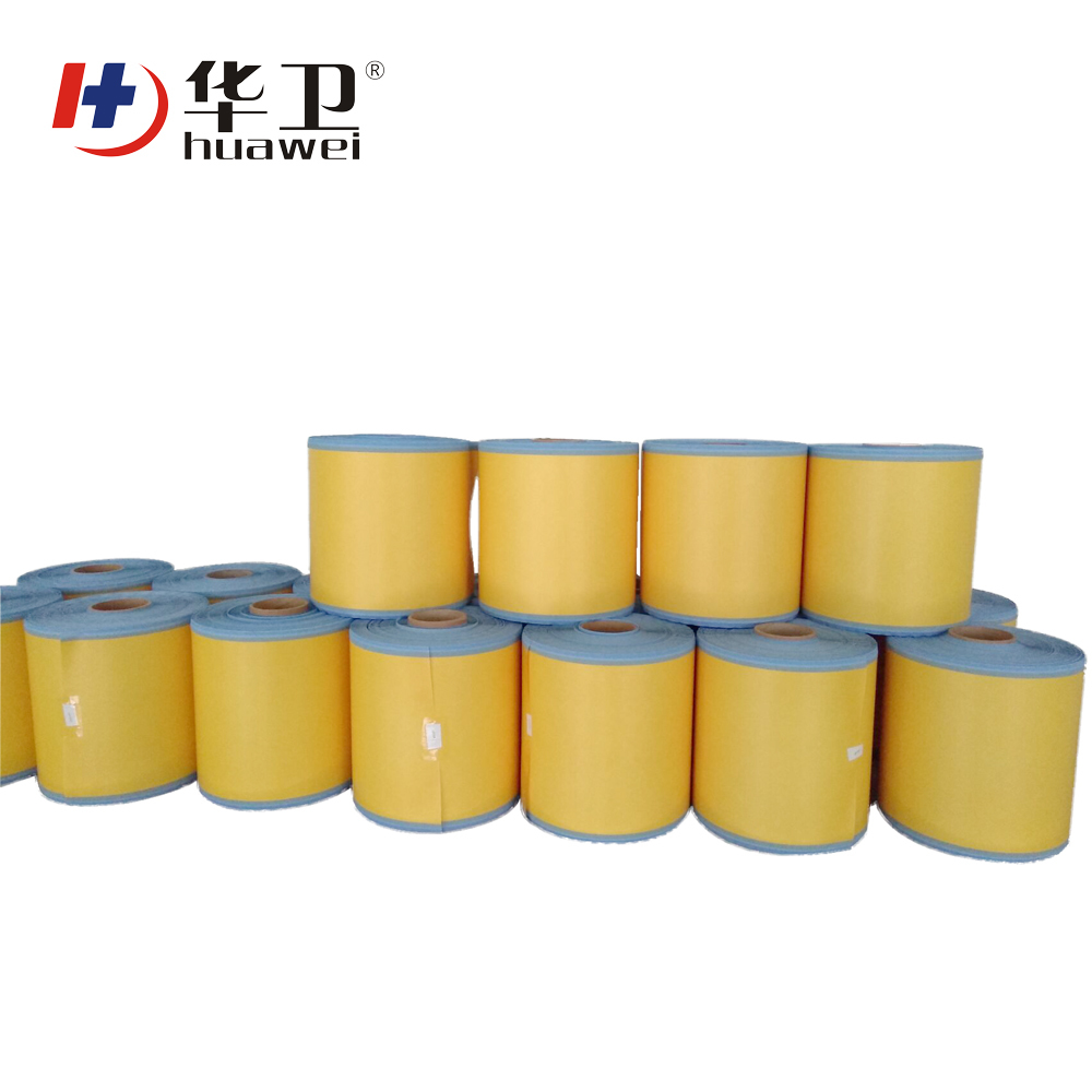 Medical Surgical Incise PU Wound Dressing Film Roll With Iodine And Iodophor