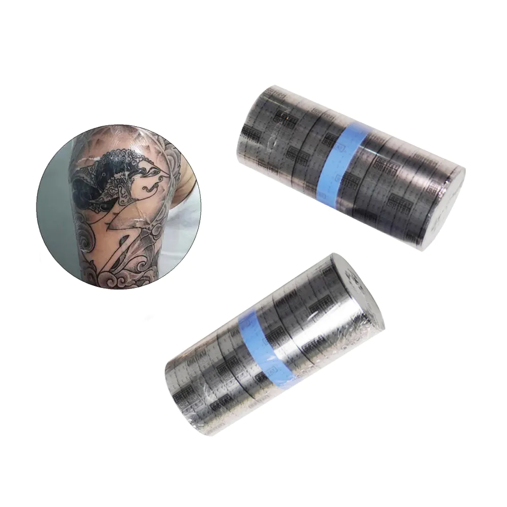 Tattoo Transparent Protective Film Has Grid Lines in the Back Paper, Easy to Apply and Cut to Fit Individual Tattoo Sizes